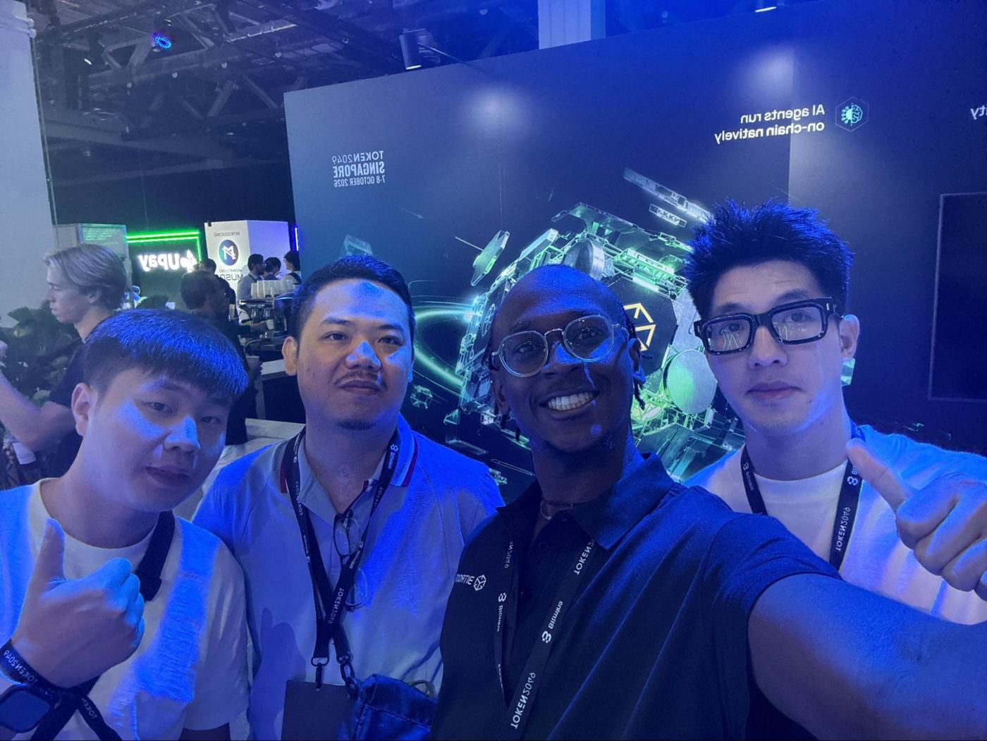 Bitroot team members and community partners posing for a photo at the venue